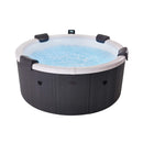 MSpa Denver Frame Series Six-Person Inflatable Round Hot Tub With Hydro Massage [F-DO066W] (SAK87043) - Saksby Wholesale - Front View With Water