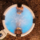 MSpa Denver Frame Series Six-Person Inflatable Round Hot Tub With Hydro Massage [F-DO066W] (SAK87043) - Saksby Wholesale - Lifestyle Top View
