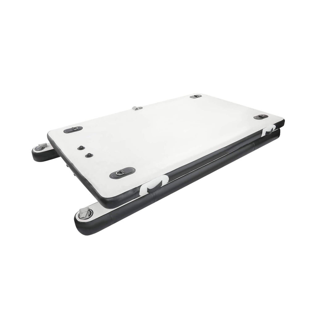 Multi-Person Inflatable Floating Dock With Pump And D-Rings (SAK45918) - Saksby Wholesale - Back Side View