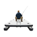 Multi-Person Inflatable Floating Dock With Pump And D-Rings (SAK45918) - Saksby Wholesale - Front View With 1-Person