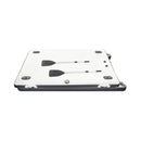 Multi-Person Inflatable Floating Dock With Pump And D-Rings (SAK45918) - Saksby Wholesale - Side View With Paddle