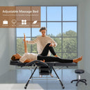 Multi-Purpose 3-Section Adjustable Massage Tattoo Chair With Stool (SAK35617) - Saksby Wholesale - Massage Bed View