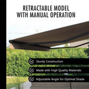 Multiple Awnings Brasilia Athena Retractable Sun Shade Awning (SAK43179) - Saksby Wholesale - Manual Operation
