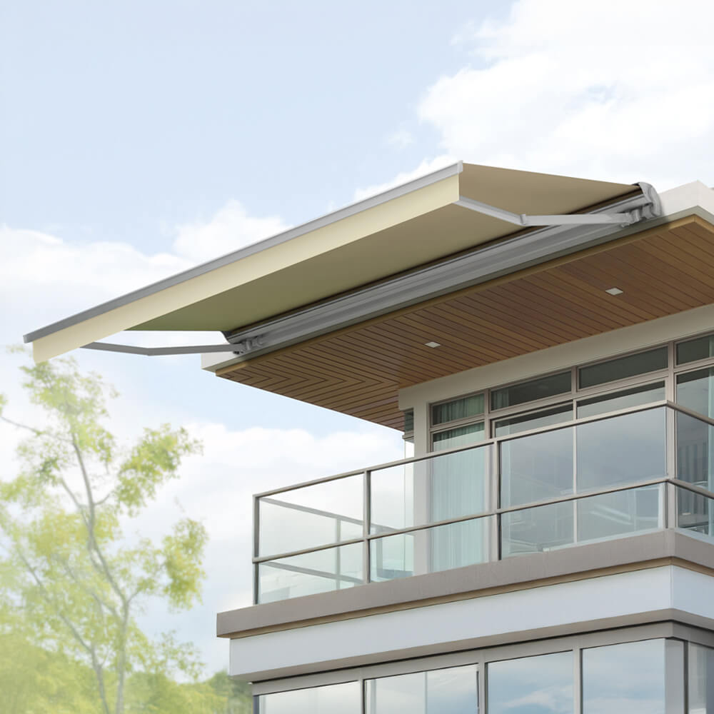 Multiple Awnings Brasilia Europa Premium Outdoor Retractable Sun Shade Awning (SAK76825) - Saksby Wholesale - Lifestyle On Building