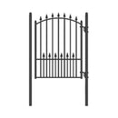 Munich Style Powder Coated Galvanized Steel Pedestrian Gate, 5FT [PGMUN-AP] (SAK35824) - Saksby Wholesale - Design View