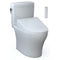 [MW4363084CEMFGN#01] TOTO Aquia IV Cube Washlet C5 With 0.9 GPF And 1.28 GPF Elongated Dual Flush Bidet Toilet (SAK90827)