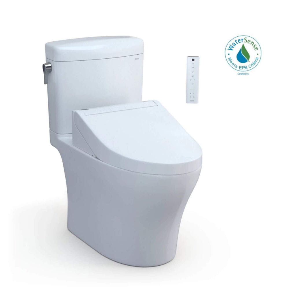 [MW4363084CEMFGN#01] TOTO Aquia IV Cube Washlet C5 With 0.9 GPF And 1.28 GPF Elongated Dual Flush Bidet Toilet (SAK90827) - Saksby Wholesale - Water Sense Certified