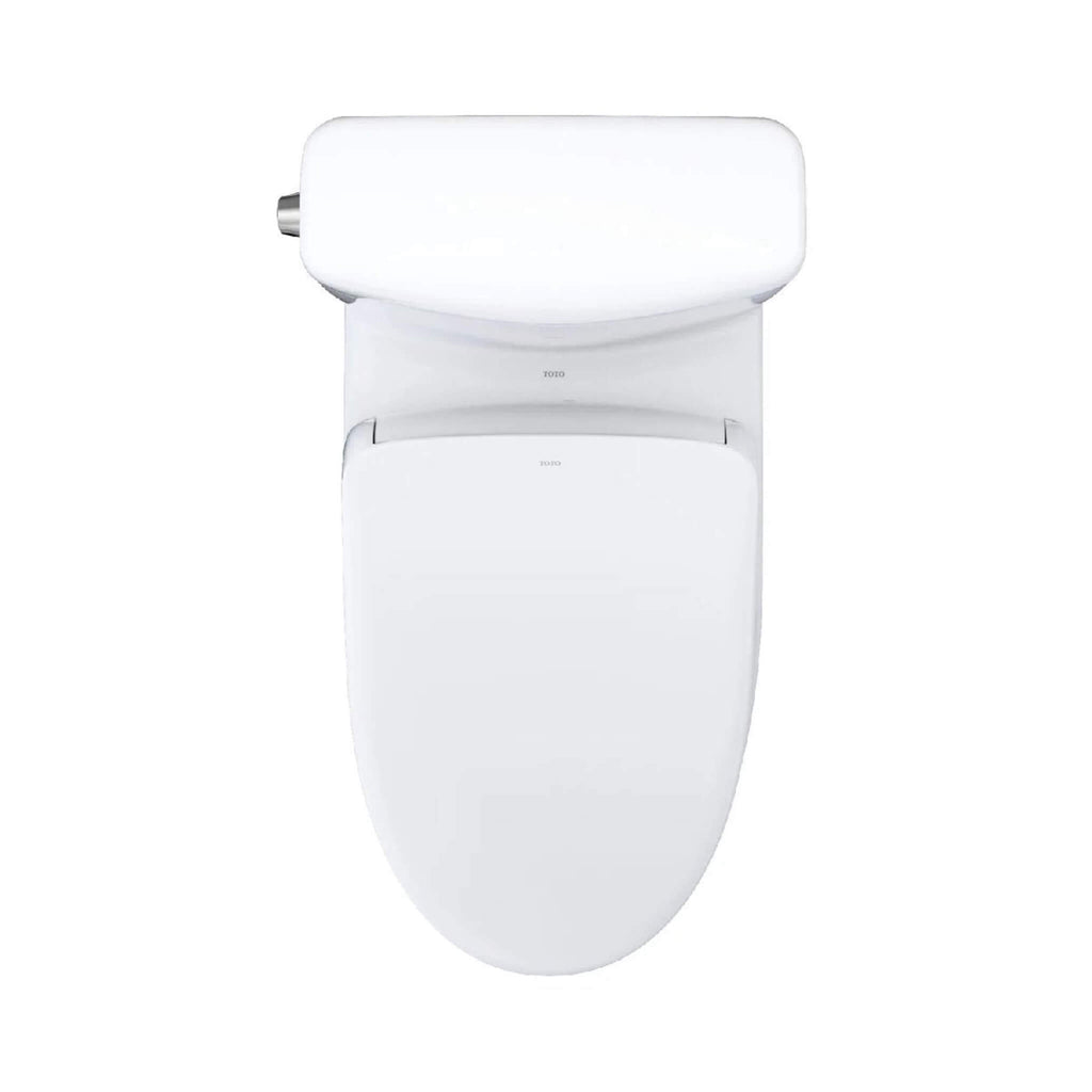 [MW4364726CEMFGN#01] TOTO Aquia IV Cube Washlet S7 With 1.28 GPF And 0.9 Elongated Bidet Toilet (SAK19352) - Saksby Wholesale - Top View
