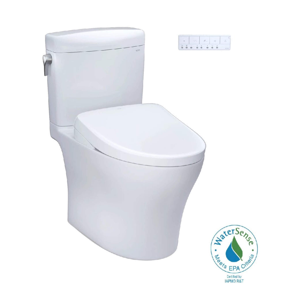 [MW4364726CEMFGN#01] TOTO Aquia IV Cube Washlet S7 With 1.28 GPF And 0.9 Elongated Bidet Toilet (SAK19352) - Saksby Wholesale - WaterSense Certified
