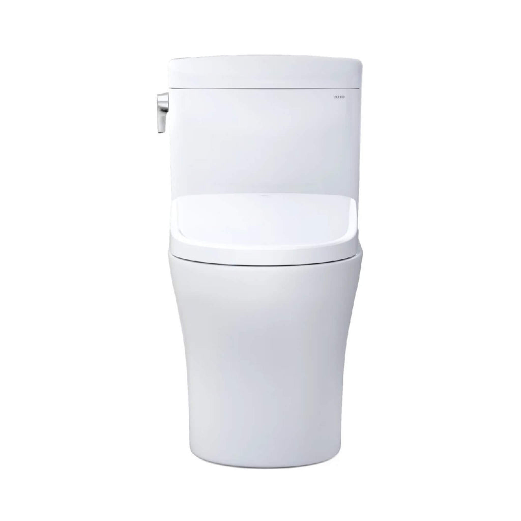 [MW4364736CEMFGN#01] TOTO Aquia IV Cube 1.28 GPF And 0.9 GPF Dynamax Tornado Flush Toilet With Washlet S7A Bidet Seat (SAK74285) - Saksby Wholesale - Front View
