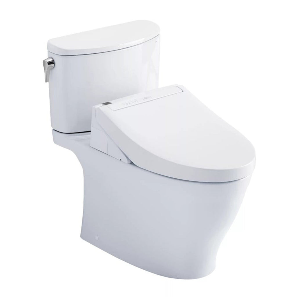 [MW4423084CEFG#01] TOTO Nexus Two Piece Toilet 1.28 GPF Elongated Toilet Included C5 Bidet Seat (SAK17395) SAKSBY - Right View