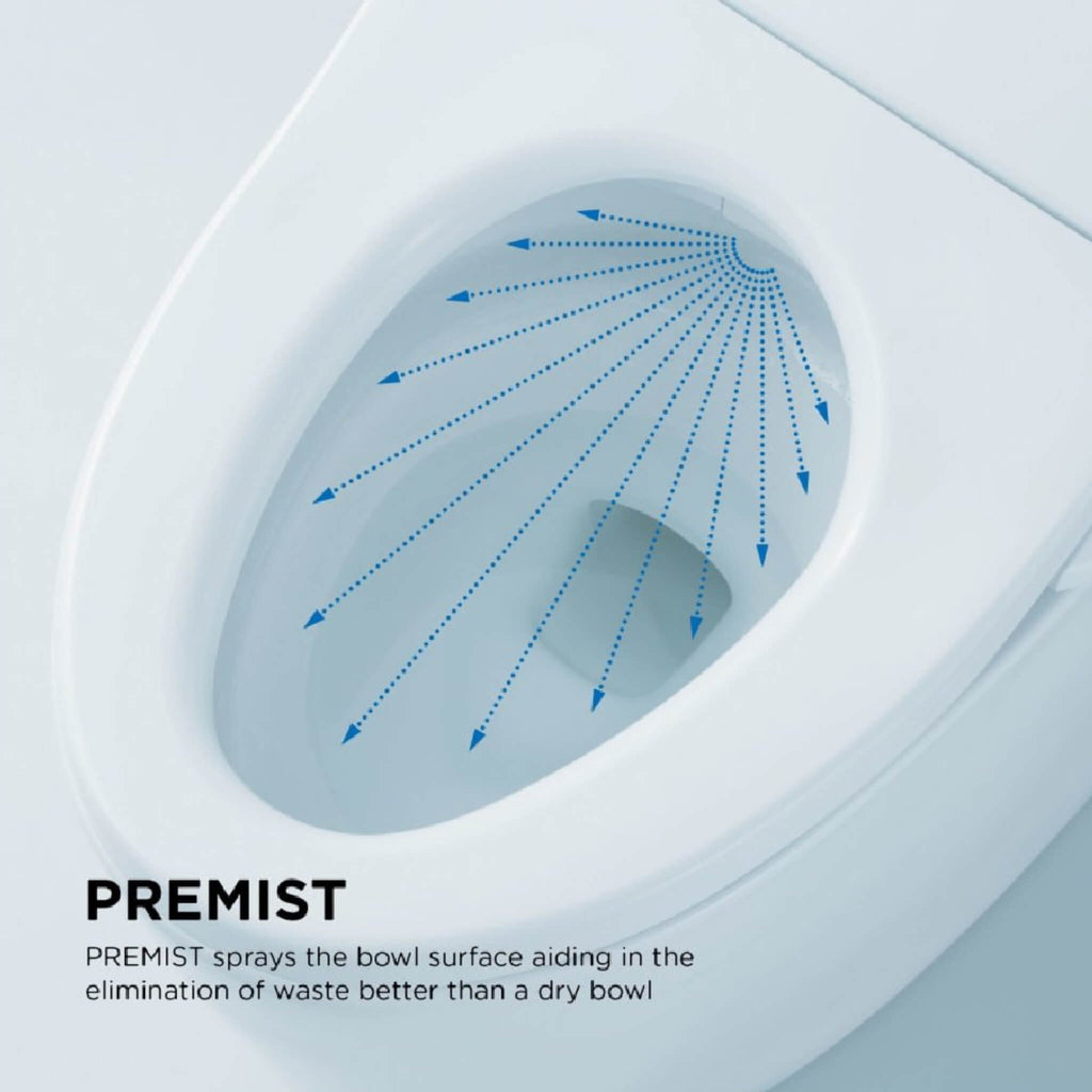 [MW4423084CEFG#01] TOTO Nexus Two Piece Toilet 1.28 GPF Elongated Toilet Included C5 Bidet Seat (SAK17395) Saksby Wholesale - Premist View