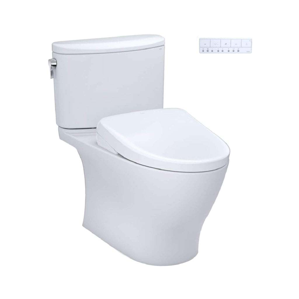 [MW4424726CEFG#01] TOTO Nexus 1.28 GPF Elongated Chair Height Toilet With Washlet S7 (SAK15604) - Saksby Wholesale - Front Side VIew