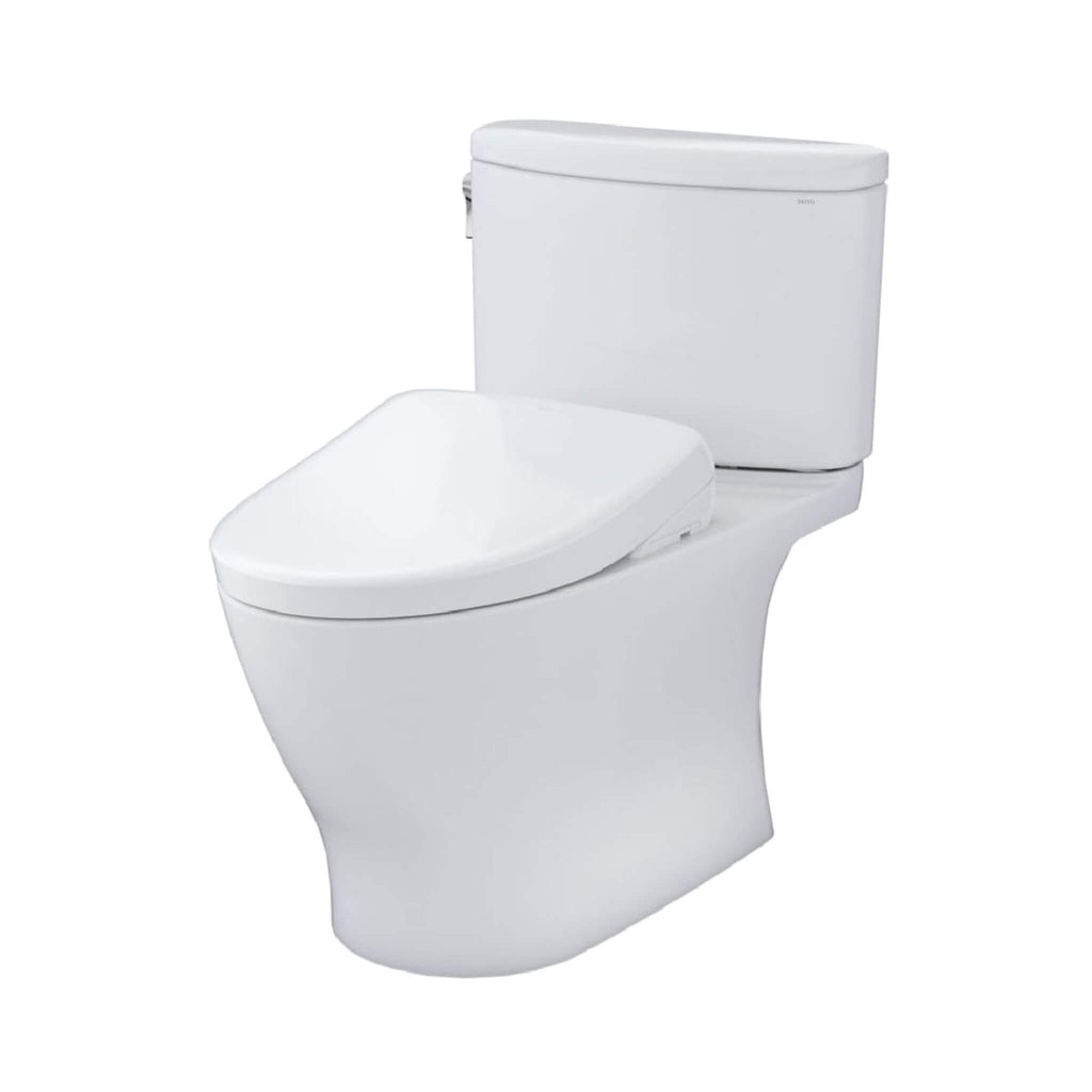 [MW4424726CEFG#01] TOTO Nexus 1.28 GPF Elongated Chair Height Toilet With Washlet S7 (SAK15604) - Saksby Wholesale - Front Side VIew