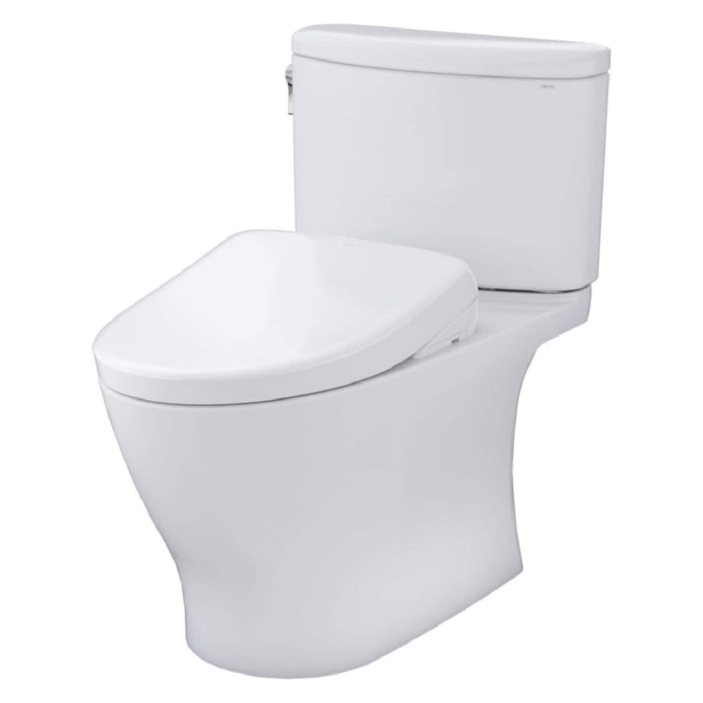 [MW4424736CEFG#01] TOTO Nexus 1.28 GPF Elongated Toilet With Washlet S7A Auto Open Bidet Seat (SAK86932) - Saksby Wholesale - Front Left View