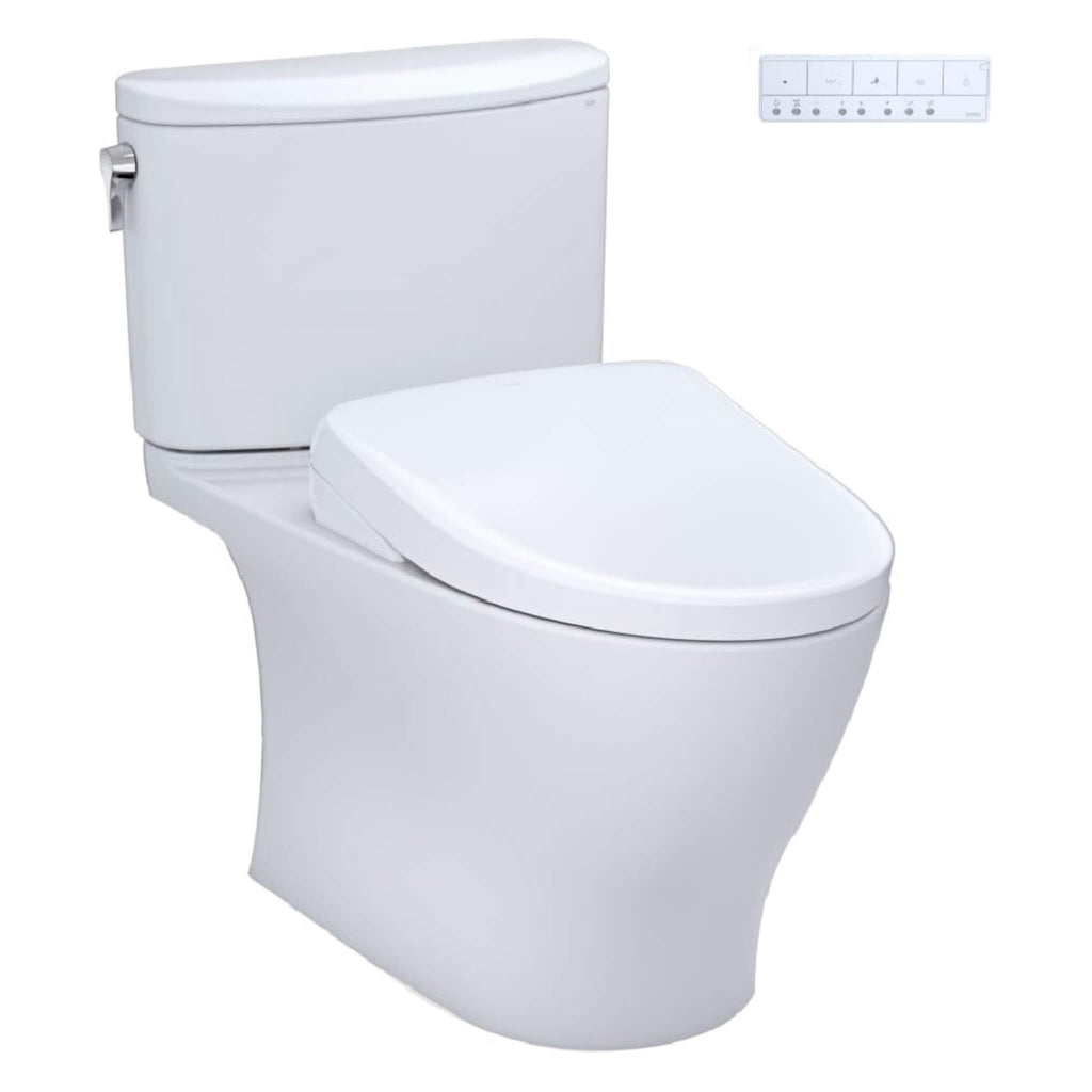 [MW4424736CEFG#01] TOTO Nexus 1.28 GPF Elongated Toilet With Washlet S7A Auto Open Bidet Seat (SAK86932) - Saksby Wholesale -  Front Right View
