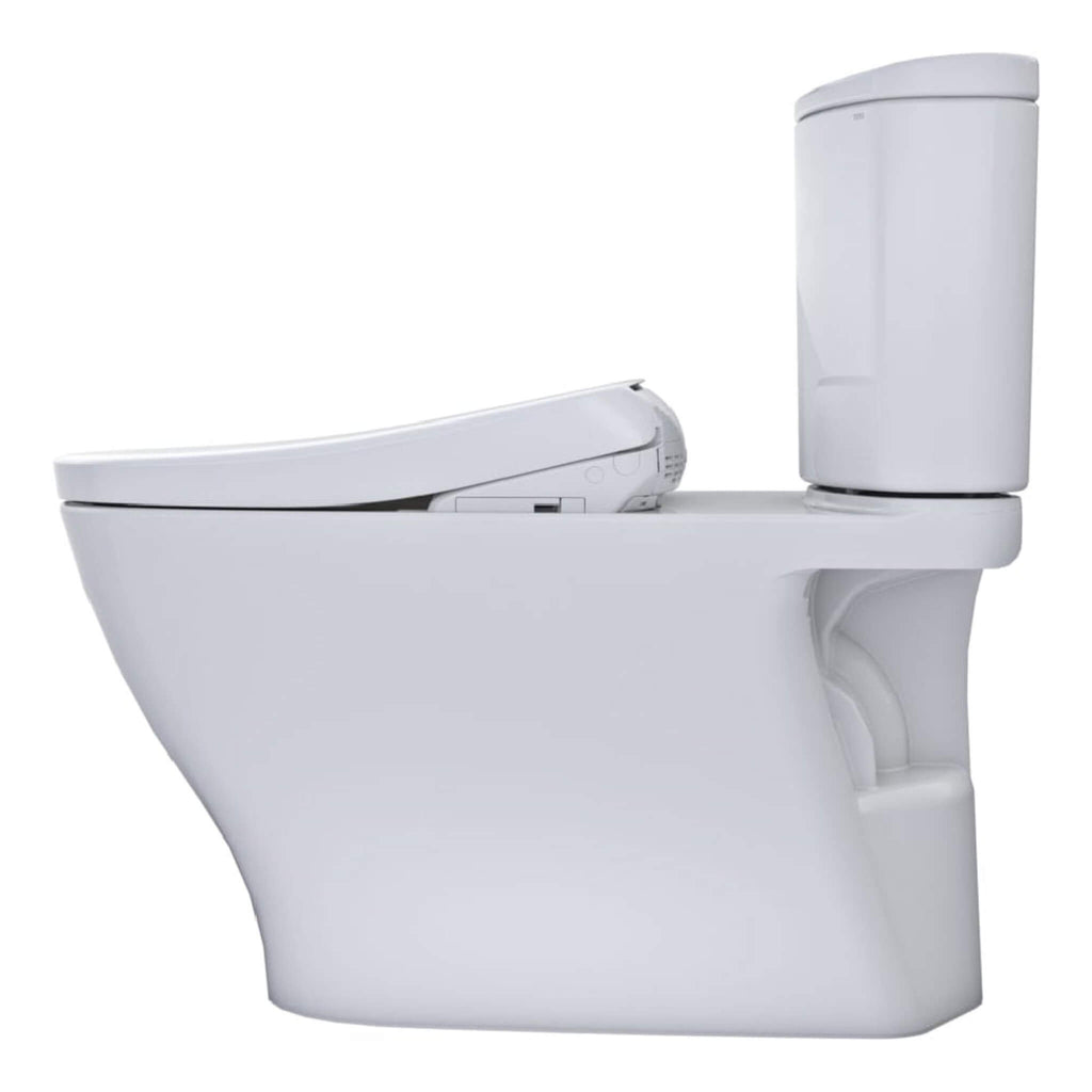 [MW4424736CEFG#01] TOTO Nexus 1.28 GPF Elongated Toilet With Washlet S7A Auto Open Bidet Seat (SAK86932) - Saksby Wholesale -Left View