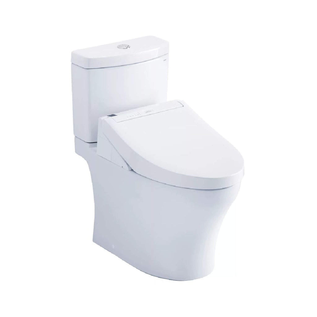 [MW4463084CEMFGN#01] TOTO Aquia IV 1.28 GPF And 0.9 GPF Universal Height Elongated Bidet Seat Toilet (SAK36542) - Saksby Wholesale - Front Side View