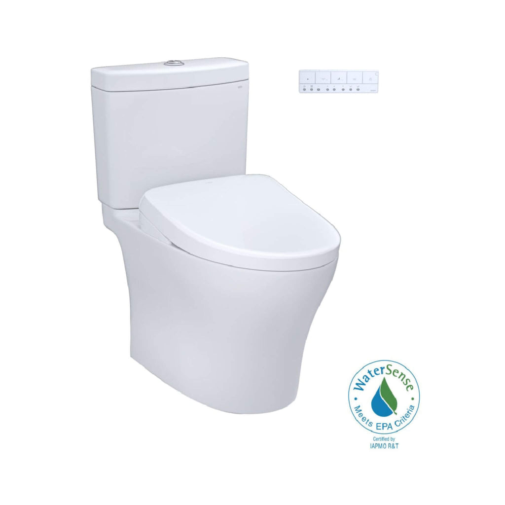 [MW4464726CEMFGN#01] TOTO Aquia IV Dual Flush Elongated Universal Height Toilet With Washlet S7 Bidet Seat (SAK53982) - Saksby Wholesale - Certified