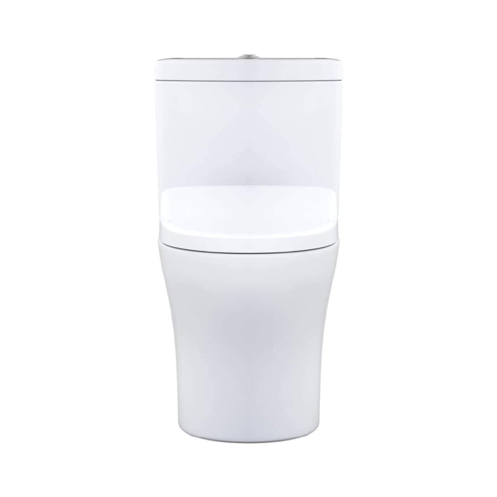 [MW4464726CEMFGN#01] TOTO Aquia IV Dual Flush Elongated Universal Height Toilet With Washlet S7 Bidet Seat (SAK53982) - Saksby Wholesale - Front View