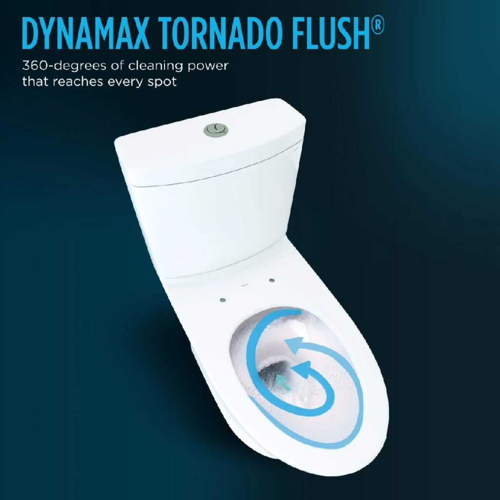  TOTO Aquia IV Arc Dual Flush Universal Height Toilet With Washlet S7 Bidet Seat (SAK17483) - Dynamic Tornado Flush View