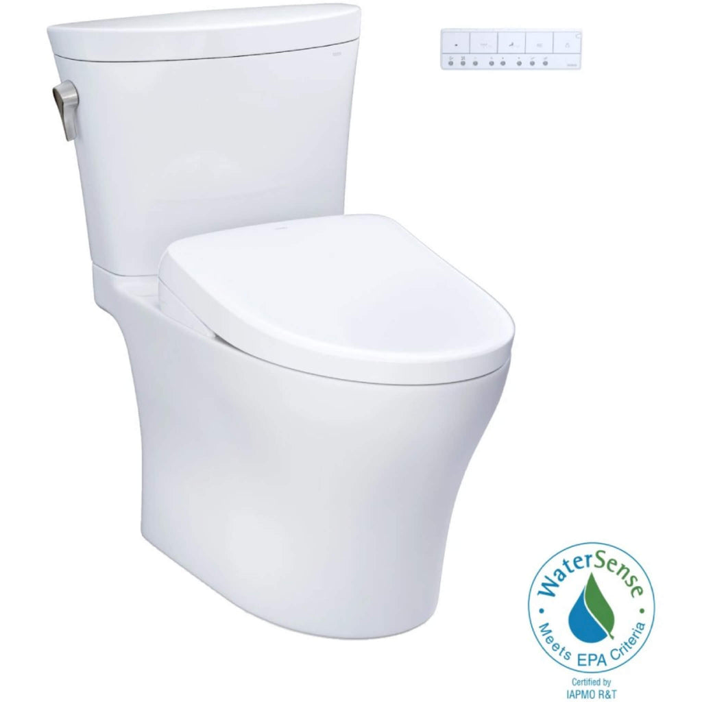  TOTO Aquia IV Arc Dual Flush Universal Height Toilet With Washlet S7 Bidet Seat (SAK17483) - Water Sense View