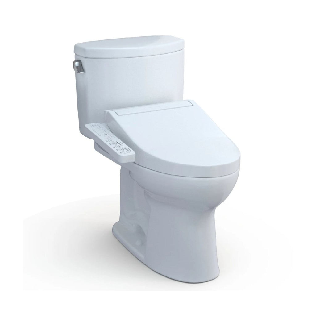 [MW4543074CEFG#01] TOTO Drake II Washlet C2 Bidet Seat With 1.28 GPF Elongated Toilet (SAK34962) - Saksby Wholesale - Front Side View