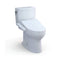 [MW4543074CUFG#01] TOTO Drake Washlet C2 With 1 GPF Elongated Bidet Toilet And Left Hand Lever (SAK58107) - Saksby Wholesale - Front Side View