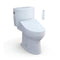 [MW4543084CEFG#01] TOTO Drake II 1.28 GPF With Washlet C5 Elongated Soft Close Bidet Toilet (SAK96315) - Saksby Wholesale - Front Side View