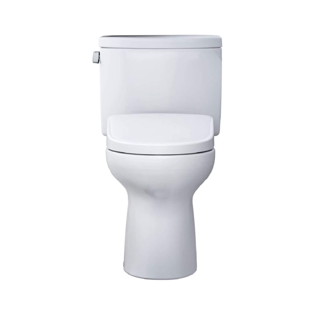 [MW4544726CEFG#01] TOTO Drake II 1.28 GPF Elongated Chair Height Toilet With Washlet S7 Bidet Seat (SAK29654) - Saksby Wholesale - Front View