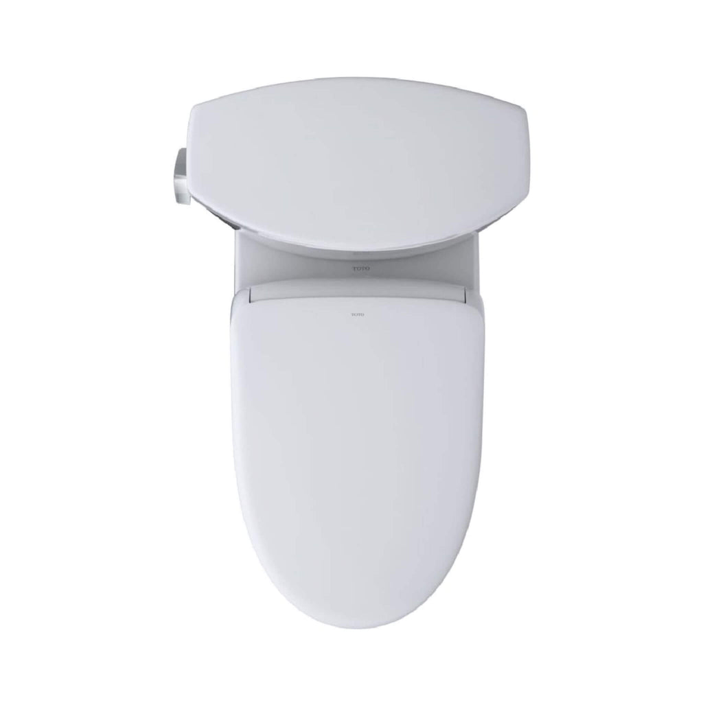 [MW4544726CEFG#01] TOTO Drake II 1.28 GPF Elongated Chair Height Toilet With Washlet S7 Bidet Seat (SAK29654) - Saksby Wholesale - 
Top View