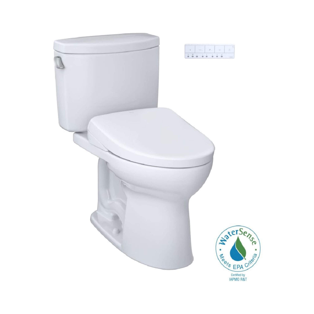 [MW4544726CEFG#01] TOTO Drake II 1.28 GPF Elongated Chair Height Toilet With Washlet S7 Bidet Seat (SAK29654) - Saksby Wholesale - 
 Water Sense Certified