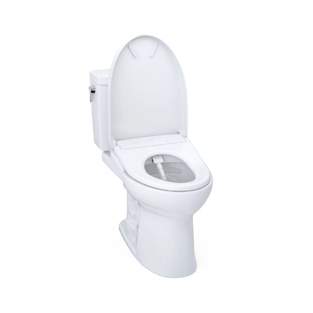 [MW4544726CUFG#01] TOTO Drake II 1 GPF Elongated Chair Height Toilet With Washlet S7A Bidet Seat (SAK53152) - Saksby Wholesale - 
Open Lid View