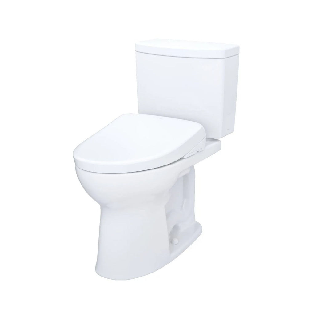[MW4544726CUFG#01] TOTO Drake II 1 GPF Elongated Chair Height Toilet With Washlet S7A Bidet Seat (SAK53152) - Saksby Wholesale - 
Side Left  View