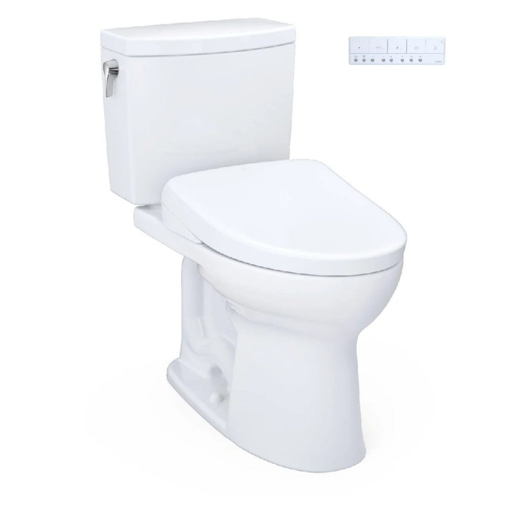 [MW4544726CUFGA#01] TOTO Drake II Washlet S7 And 1.0 GPF Elongated Chair Height Bidet Toilet (SAK70831)- Saksby Wholesale -  Front Right View