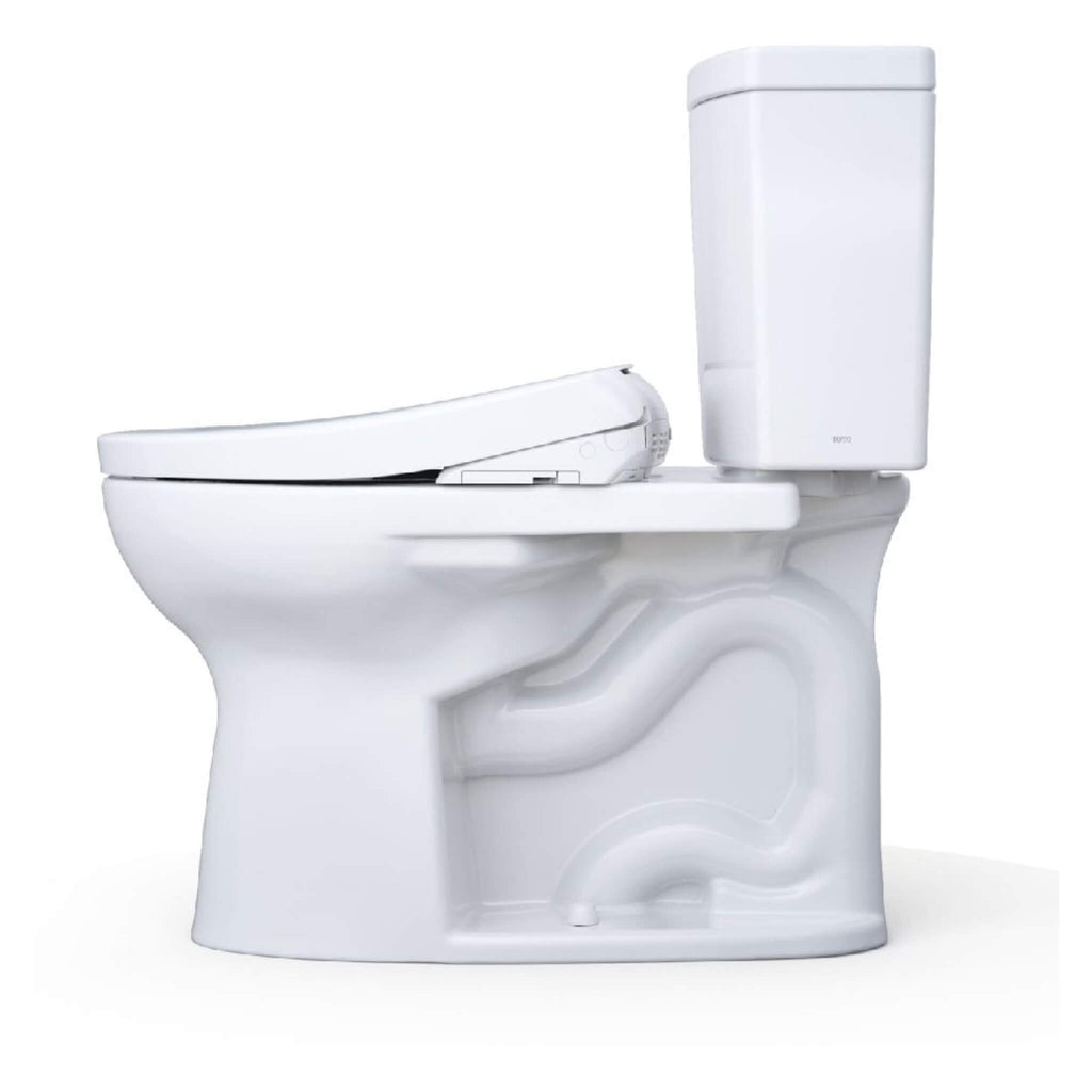 [MW4544726CUFGA#01] TOTO Drake II Washlet S7 And 1.0 GPF Elongated Chair Height Bidet Toilet (SAK70831)- Saksby Wholesale - LEft Side View