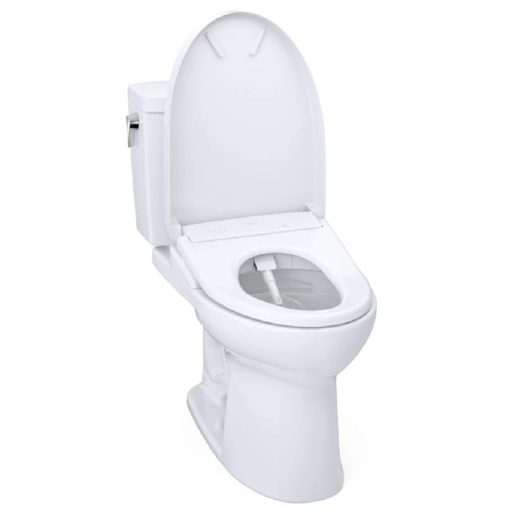 [MW4544726CUFGA#01] TOTO Drake II Washlet S7 And 1.0 GPF Elongated Chair Height Bidet Toilet (SAK70831)- Saksby Wholesale - Open Lid View