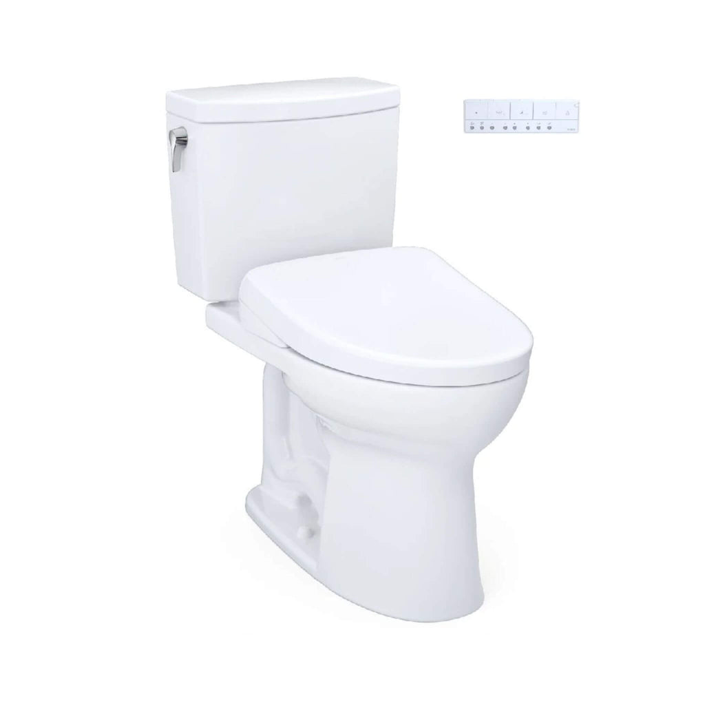 [MW4544736CUFG#01] TOTO Drake II Washlet S7A With 1.0 GPF Elongated Bidet Toilet (SAK27924)- Saksby Wholesale - Side View