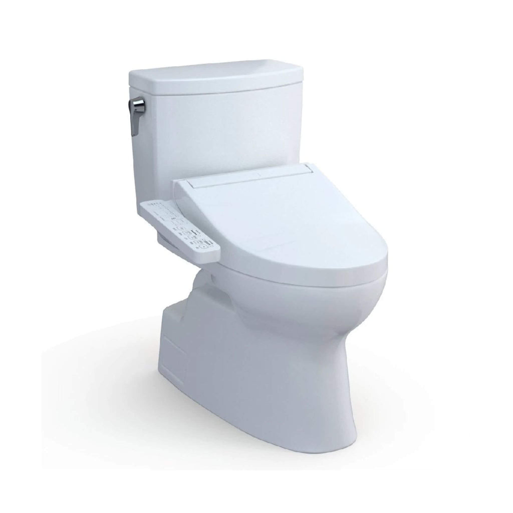 [MW4743074CUFG#01] TOTO Vespin II 1.0 GPF Elongated Toilet With C2 Bidet Seat And Left Hand Lever (SAK17351) - Saksby Wholesale - Side VIew