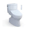 [MW4743084CEFG#01] TOTO Vespin II Washlet C5 SoftClose Heated Bidet Seat With 1.28 GPF Elongated Toilet (SAK16043) - Saksby Wholesale - Side View