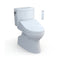 [MW4743084CUFG#01] TOTO Vespin II 1.0 GPF Elongated Toiled With Washlet C5 Bidet Seat (SAK34817) - Saksby Wholesale - Side View