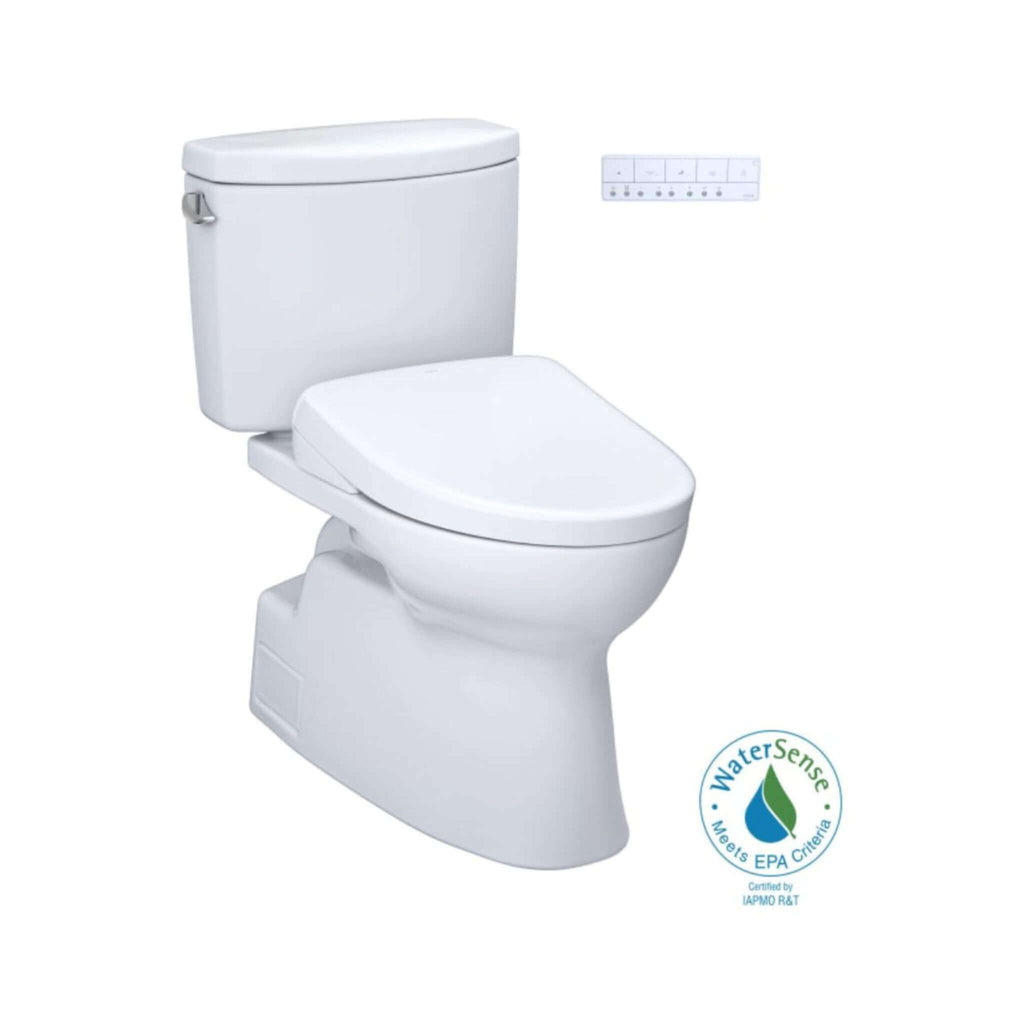 [MW4744726CEFG#01] TOTO Vespin II 1.28 GPF Chair Height Elongated Toilet With Washlet+ S7 Bidet Seat (SAK26135) - Saksby Wholesale - Certified