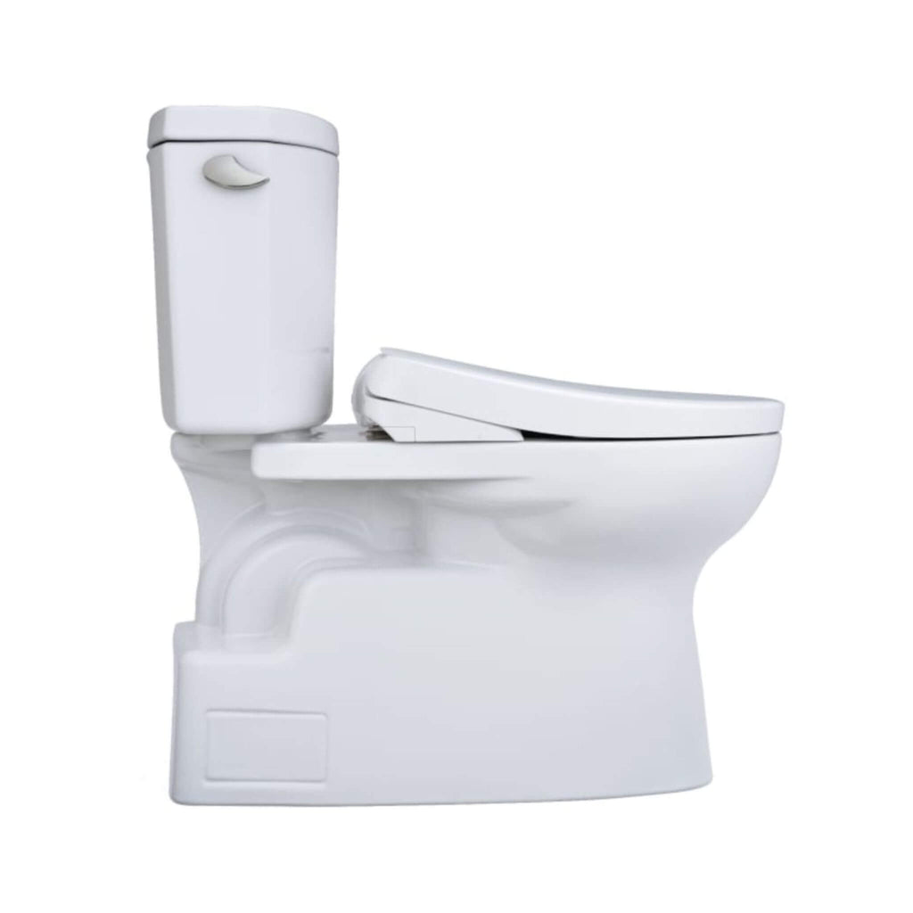[MW4744726CEFG#01] TOTO Vespin II 1.28 GPF Chair Height Elongated Toilet With Washlet+ S7 Bidet Seat (SAK26135) - Saksby Wholesale - Side View