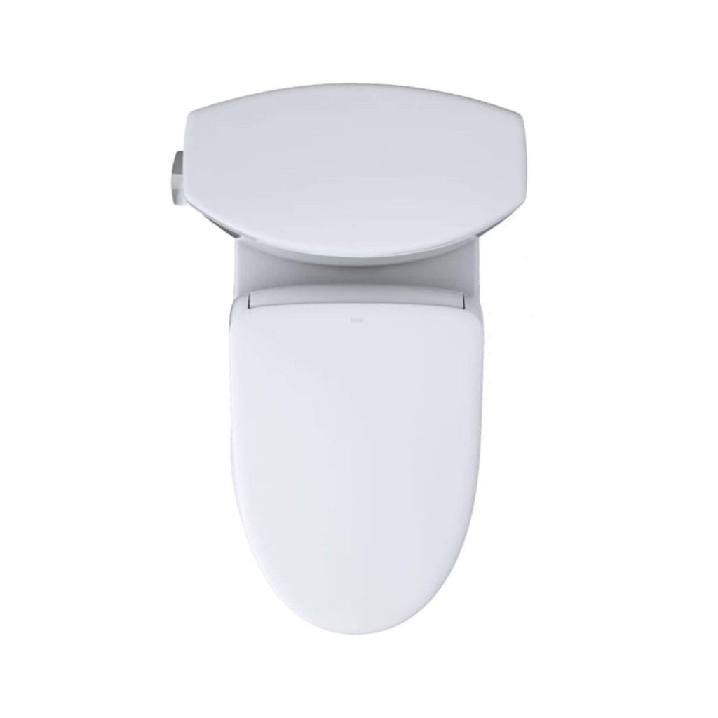 [MW4744726CEFG#01] TOTO Vespin II 1.28 GPF Chair Height Elongated Toilet With Washlet+ S7 Bidet Seat (SAK26135) - Saksby Wholesale - Top View