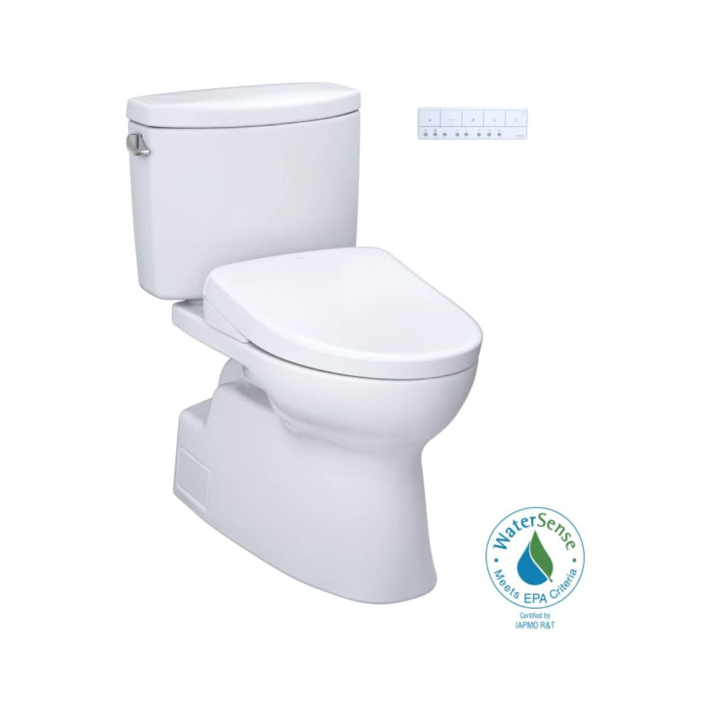[MW4744736CEFG#01] TOTO Vespin II 1.28 GPF Chair Height Elongated Toilet With Washlet+ S7A Auto Open Bidet Seat (SAK78104) - Saksby Wholesale - Certified