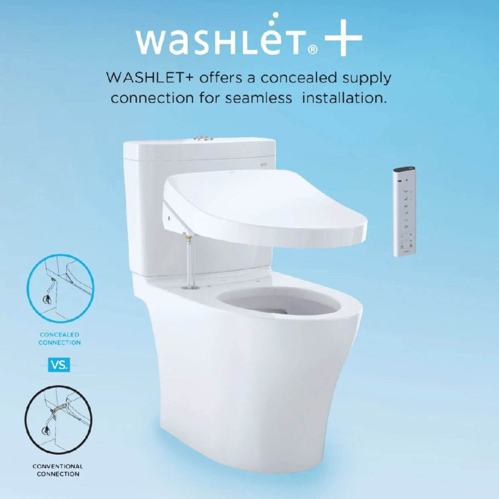 [MW4943074CEMFG#01] TOTO Connelly 1.28 GPF And 0.9 GPF Universal Height Toilet With Washlet C2 Bidet Seat (SAK26351) - Saksby Wholesale - Washlet Features