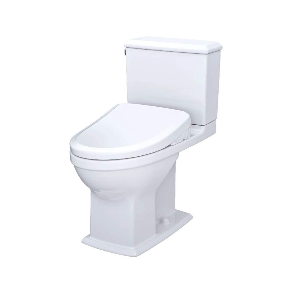 [MW4944724CEMFG#01] TOTO Connelly 0.9 GPF and 1.28 GPF Dual Flush Elongated Cefiontect Toilet With Washlet S7 Bidet Seat (SAK43705) - Saksby Wholesale - Front Left View