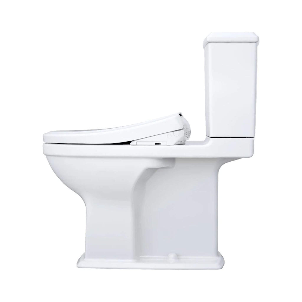 [MW4944734CEMFG#01] TOTO Connelly 1.28 GPF And 0.9 GPF Elongated Toilet With S7A Auto Open Bidet Seat (SAK24169) - Saksby Wholesale - Left Side View