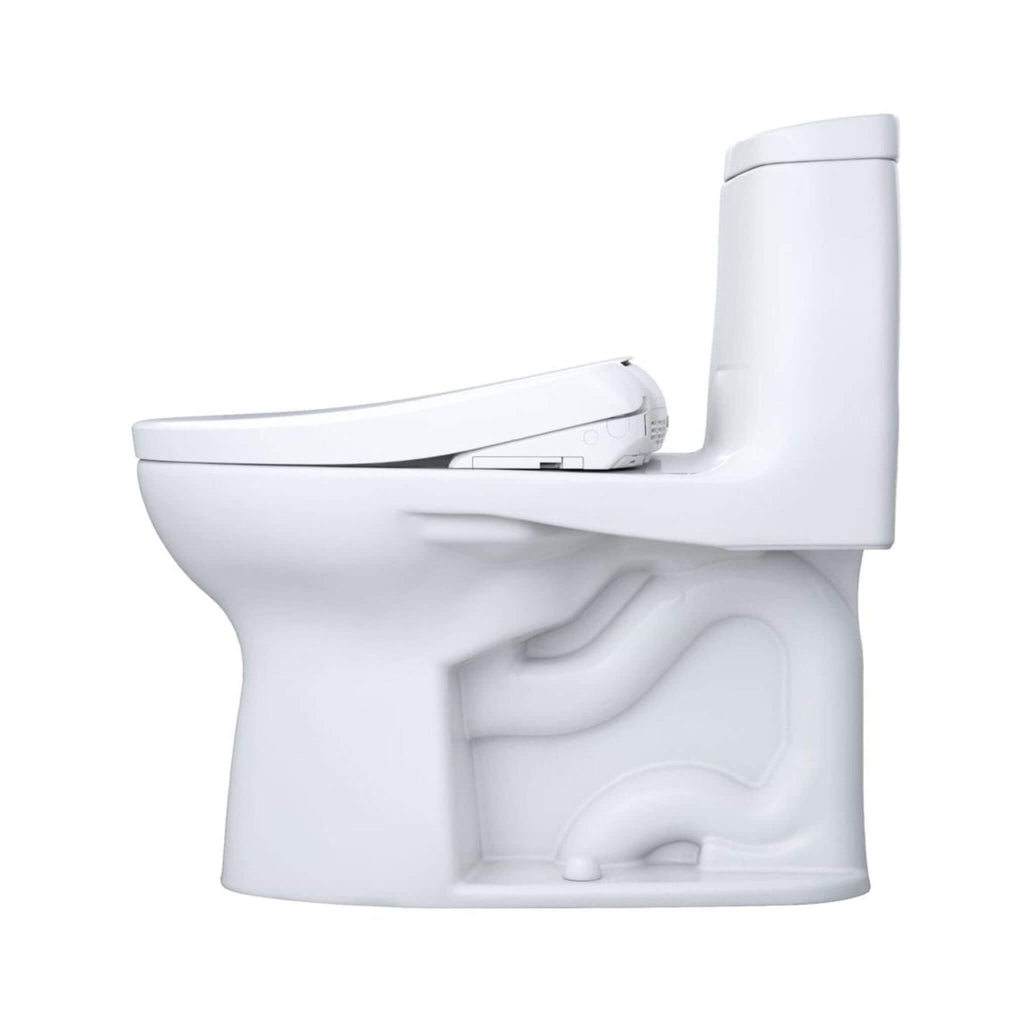 [MW6044726CEFG#01] TOTO Ultramax II 1.28 GPF One Piece Elongated Chair Height With Washlet S7 Bidet Seat Soft Close (SAK15913) - Saksby Wholesale - Left Side View