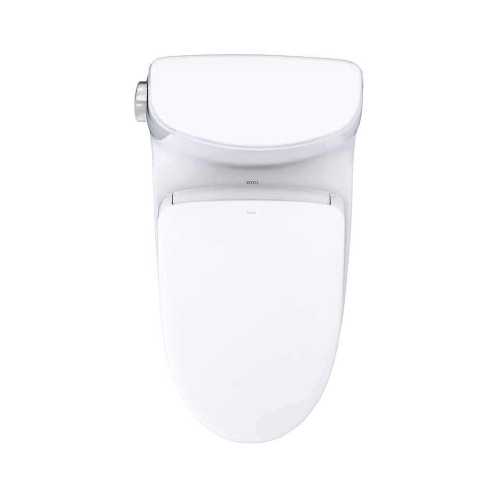 [MW6044726CEFG#01] TOTO Ultramax II 1.28 GPF One Piece Elongated Chair Height With Washlet S7 Bidet Seat Soft Close (SAK15913) - Saksby Wholesale - Top View